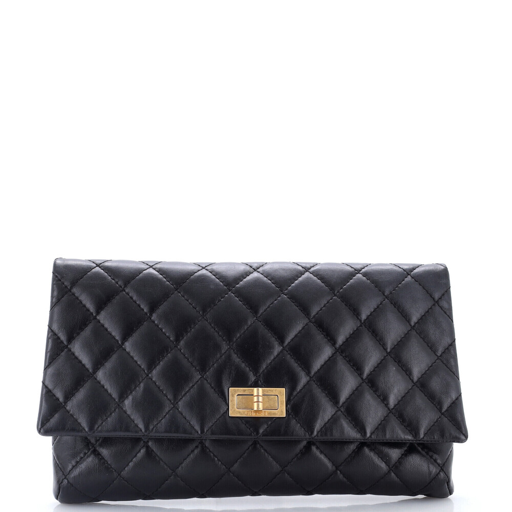 Chanel Reissue 2.55 Flap Clutch Quilted Aged Calfskin